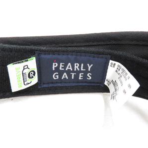 PEARLY GATES パーリーゲイツ 2022年モデル 原英莉花モデル サンバイザー ブラック系 FR [240101157592] ゴルフウェアの画像5