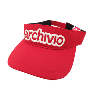 ARCHIVIO アルチビオ サンバイザー レッド系 [240101159637] ゴルフウェア