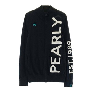 PEARLY GATES パーリーゲイツ カシミヤ ニット ジップジャケット ブラック系 5 [240101156399] ゴルフウェア メンズ