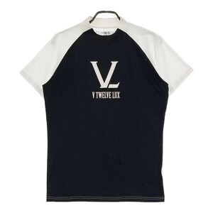 V12 ヴィトゥエルブ モックネック 半袖Tシャツ ブラック系 M [240101105978] ゴルフウェア メンズ