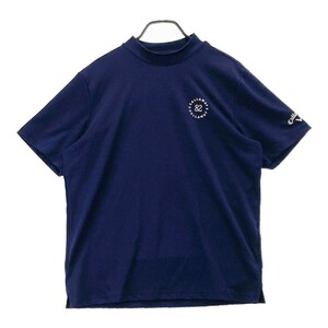 CALLAWAY キャロウェイ ハイネック半袖Tシャツ 総柄 ネイビー系 3L [240101082418] ゴルフウェア メンズ