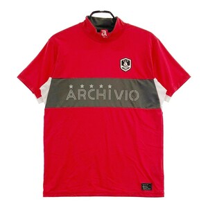 ARCHIVIO アルチビオ モックネック 半袖Tシャツ レッド系 46 [240101115248] ゴルフウェア メンズ