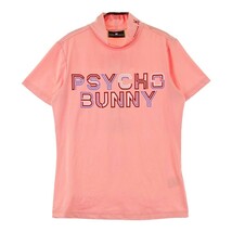 PSYCHO BUNNY サイコバニー GFW050 ハイネック 半袖 Tシャツ ロゴ オレンジ系 1 [240101159013] ゴルフウェア レディース_画像1