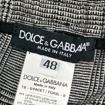 DOLCE & GABBANA ドルチェ アンド ガッバーナ ウールイージーパンツ グレンチェック グレー系 48 [240003000804] メンズ_画像5