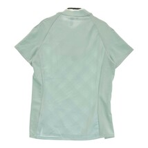 ADIDAS GOLF アディダスゴルフ FT0712 ハーフジップ 半袖Tシャツ グリーン系 L [240101160212] ゴルフウェア レディース_画像2