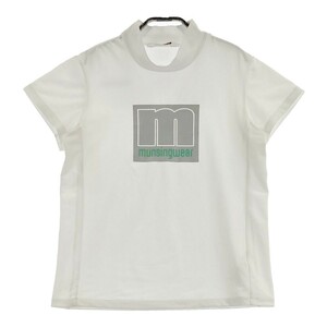 MUNSING WEAR マンシングウェア ハイネック 半袖Tシャツ ホワイト系 M [240101086594] ゴルフウェア レディース