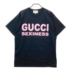 GUCCI グッチ 20SS SEXINESS 半袖Tシャツ ブラック系 S [240101151179] メンズ