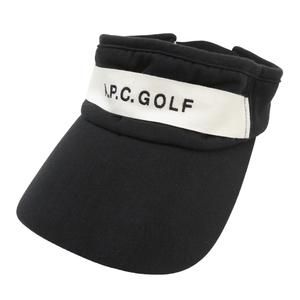 A.P.C.GOLF アーペーセーゴルフ サンバイザー ブラック系 [240101161289] ゴルフウェア