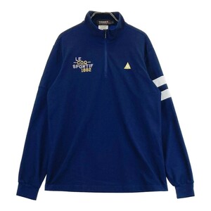 LECOQ GOLF ルコックゴルフ ハーフジップ長袖Tシャツ ネイビー系 L [240101158491] ゴルフウェア メンズ