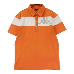 KAPPA GOLF カッパゴルフ 半袖ポロシャツ オレンジ系 L [240101160181] ゴルフウェア メンズ