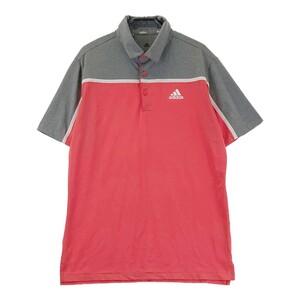 ADIDAS GOLF アディダスゴルフ FJ9947 半袖ポロシャツ レッド系 L [240101160293] ゴルフウェア メンズ