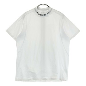 PGG PEARLY GATES パーリーゲイツ ハイネック 半袖Tシャツ ホワイト系 4 [240101125686] ゴルフウェア メンズ