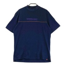 NEW BALANCE ニューバランス ハイネック 半袖Tシャツ ネイビー系 4 [240101125706] ゴルフウェア メンズ_画像1