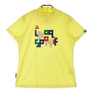 LECOQ GOLF ルコックゴルフ 半袖ハイネックTシャツ イエロー系 LL [240101136440] ゴルフウェア レディース