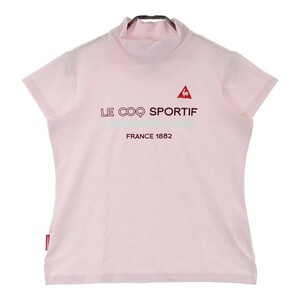 LECOQ GOLF ルコックゴルフ 半袖ハイネックTシャツ ピンク系 L [240101136441] ゴルフウェア レディース