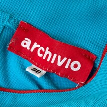 ARCHIVIO アルチビオ 2022年モデル ハイネック ノースリーブシャツ ブルー系 38 [240101137885] ゴルフウェア レディース_画像3