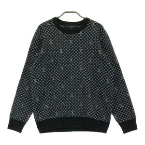 【1円】ST ANDREWS セントアンドリュース ニットセーター 総柄 ブラック系 M [240101086488] メンズ