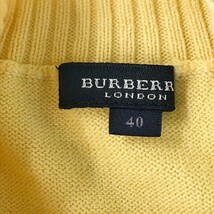 【1円】BURBERRY GOLF バーバリーゴルフ ハイネック 半袖ニットセーター イエロー系 40 [240101037192] レディース_画像4