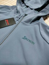 新品 定価17050 SRIXON スリクソン ジャージ セットアップ LL グレー 防風 ストレッチ 吸汗メンズ ゴルフウェア 上下 パーカー パンツ_画像3