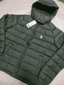  новый товар обычная цена 19800 Munsingwear Munsingwear с хлопком Zip жакет L Parker капот удален возможно черный чёрный теплоизоляция защищающий от холода водоотталкивающий Golf одежда 