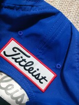 新品 未使用 Titleist タイトリスト キャップ ブルー 青 ストレッチ 紫外線カット 抗菌 吸水速乾 帽子 メンズ ゴルフウェア_画像8