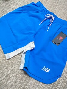 新品 定価4950 New Balance ニューバランス ランニング ショーツ L ブルー 青 メンズ ジョギング ウェア ショートパンツ