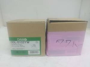 【中古品】大光電機(DAIKO) LEDダウンライト(軒下兼用) (LED内蔵) LED 5.2W 電球色 2700K DDL-5102YW　ITRAZ6BKDWN6