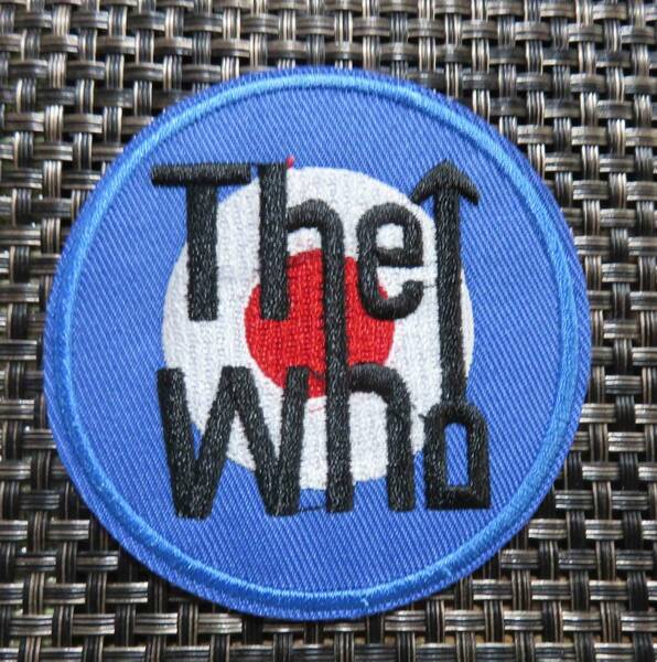 青白赤（円型）◆新品ザ・フー The Who　イギリス　ロックバンド　刺繍ワッペン激渋◎イギリス　UK　英国　ラウンデル国籍マーク■洋服DIY