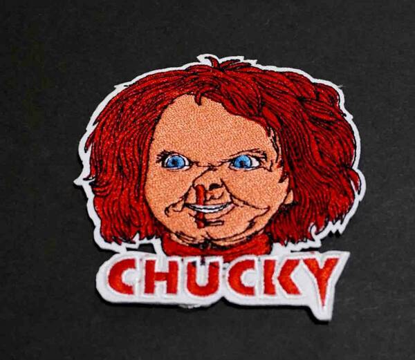 鼻血激おこ■新品チャッキー CHUCKY 刺繍ワッペン激渋■アメリカ映画　ムービー　ホラー■ミリタリー　ファッション■洋服・衣類・衣服DIY