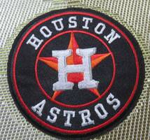 黒橙円▽新品MLB ヒューストン・アストロズHouston Astrosワッペン_画像9
