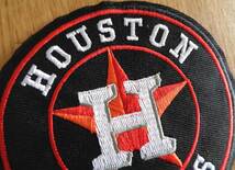 黒橙円▽新品MLB ヒューストン・アストロズHouston Astrosワッペン_画像3