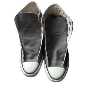 converse コンバース ハイカット グレー 24.5cm 洗濯済 靴 シューズ
