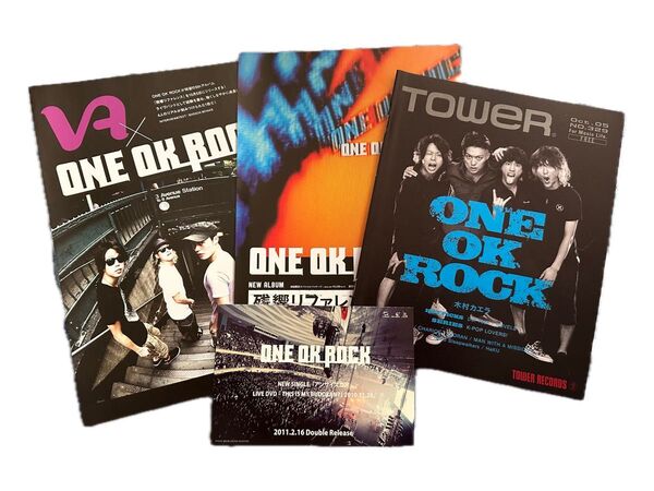 【希少】ONE OK ROCK ワンオク 2011年頃 冊子 フライヤー ポストカード セット