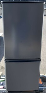 kz1k43-037 【ほぼ未使用】三菱 ノンフロン冷凍冷蔵庫 MR-P15H-H 2022年製 146L/幅48cm/右開/2ドア マットチャコール MITSUBISHI 【千葉】