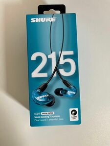 SHURE SE215 トランスルーセントブルー ゲーミング イヤホン