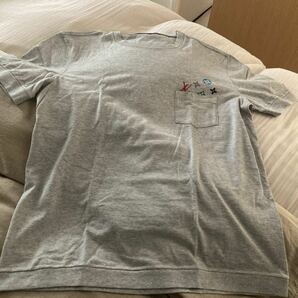 ルイヴィトン ＬＶ Tシャツ 半袖 グレー メンズs レディースmの画像7