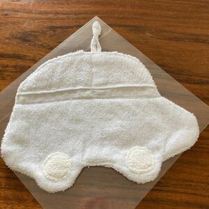 Art hand Auction Handmade cloth ②Fluffy stuffed animal rag Admission school entrance school calligraphy car kindergarten hand towel preparation school lunch box white towel, kids, baby fashion, children's fashion accessories, others