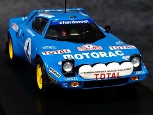 ミニチャンプス 1/43 ランチア ストラトス チーム・シャルドネ 1979年 モンテカルロラリー 優勝車仕様