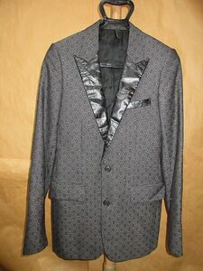  Dior Homme DIOR HOMME 04ss strip period Eddie period smo- King Jaguar do total pattern tuxedo jacket black 44 domestic regular goods 