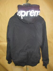 Supreme 3M Reflective Logo Thermal Zip Up フード　ロゴ　ジップアップ　パーカー M 黒