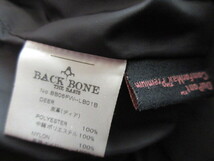 バックボーン BACK BONE　 ディアスキン　鹿革　レザー　 イーグル　刺繍　レザー ライダース　ジャケット　赤 XL_画像5