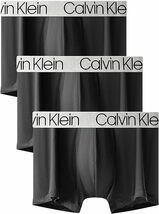 カルバンクライン メンズ ボクサーパンツ 3枚セット マイクロファイバー パンツ 下着 CK ロゴ 刺繍 3枚組 Lサイズ_画像2