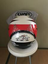 SHOEI　 ショウエイ　ヘルメット　赤/白　フルフェイス　Mサイズ　YAMAHA　ヤマハ　コラボ品　MFJ公認　ヘルメット袋　付き_画像4