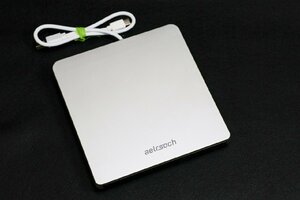 【質Banana】aelrsoch External optical drive 外付けCD/DVDドライブ 動作品 現品限り 箱付き♪.。.:*・゜