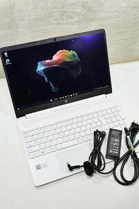 【質Banana】hp 15S-EQ1519AU ノートパソコン AMD 3020e SSD128GB/メモリ4GB Win11 Home ホワイト 動作品♪