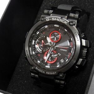 美品 定価121,000円◇CASIO G-SHOCK MT-G B1000B-1AJF Bluetooth 搭載 電波ソーラーメンズ腕時計 カシオ Gショック 箱付