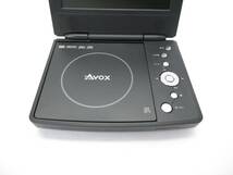 AVOX 7型 ポータブルDVDプレーヤー ADP-703CK　中古可動品 リモコン付き_画像3