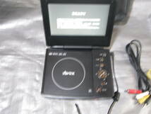 AVOX 7型 ポータブルDVDプレーヤー ADP-703CK　中古可動品 リモコン付き_画像8