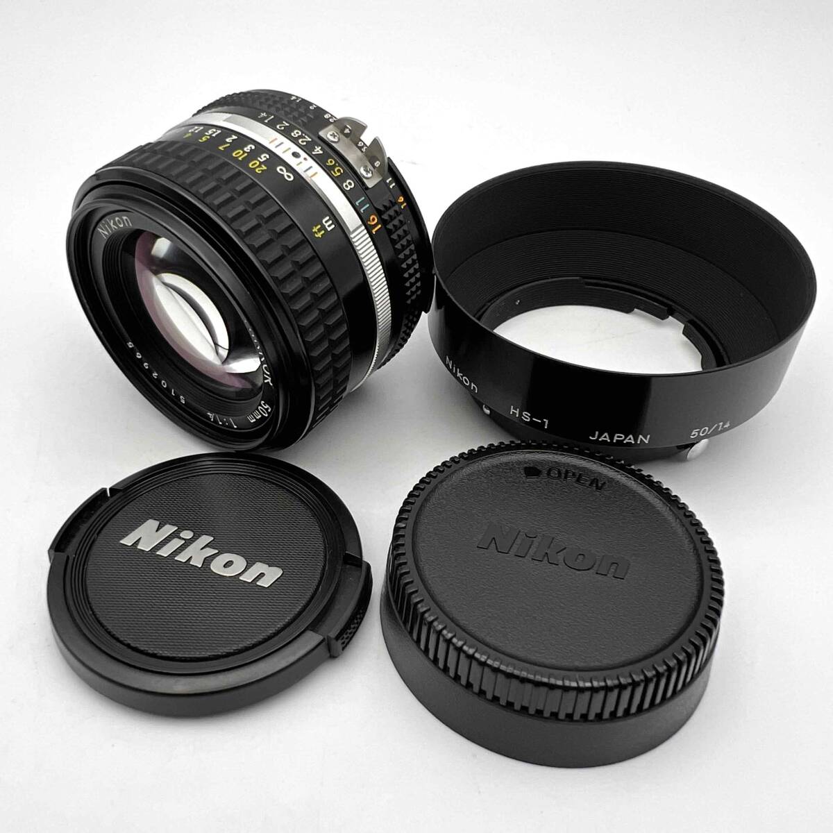 □美品□ ニコン NIKKOR Ai-s 50mm F1.4 #922 - カメラ