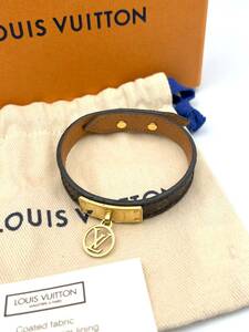 LOUIS VUITTON Louis Vuitton bracele * Logo mania monogram M4150F Brown BC3198 size 17 lady's 